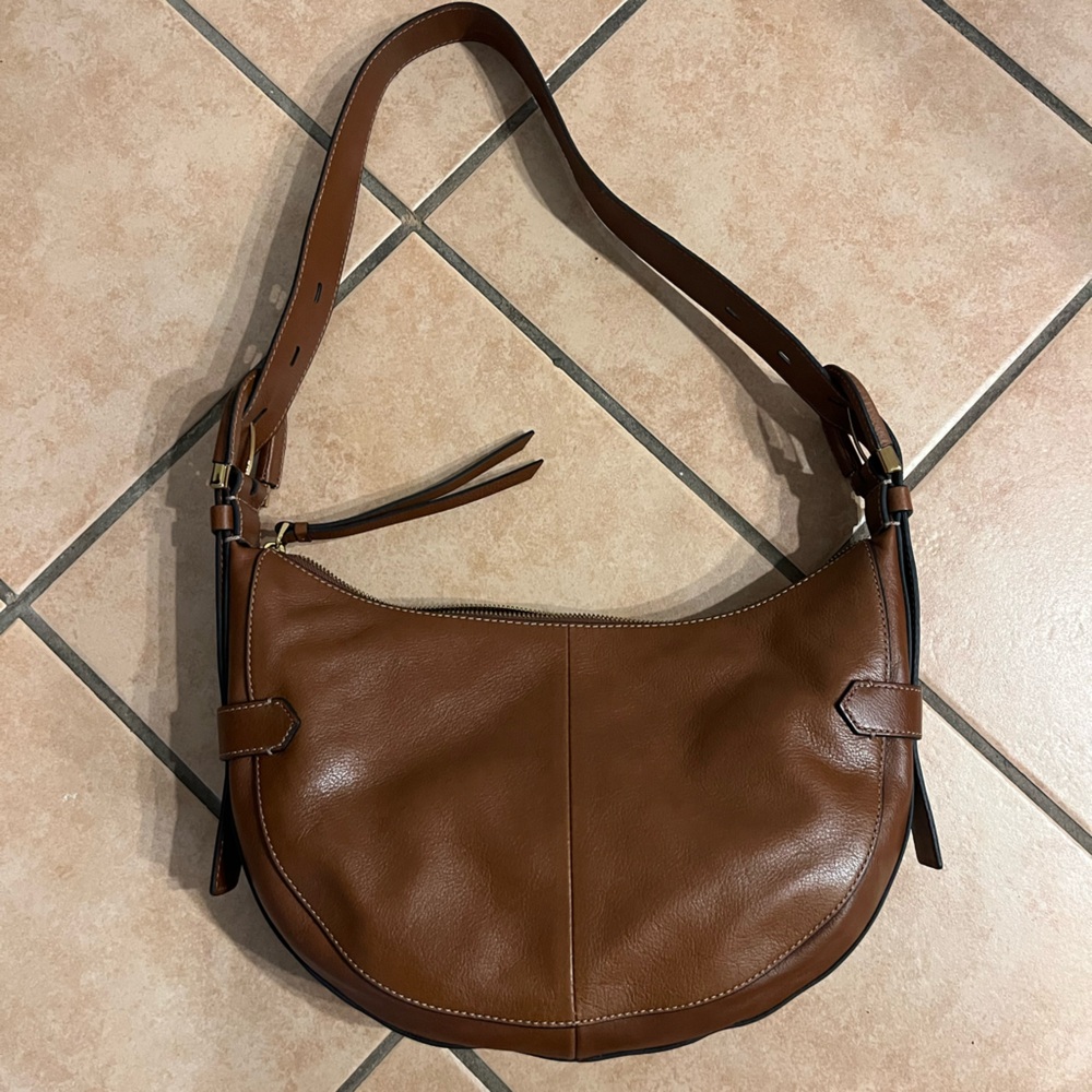 Brown leather Fossil bag